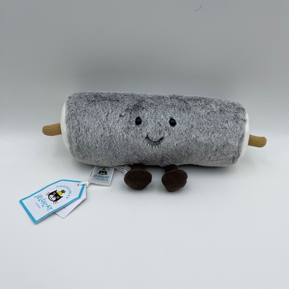 BNWT RARE Jellycat AMUSEABLES GOAT CHEESE Soft Plush Toy Food super cute - Picture 1 of 6